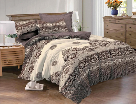 Ткань для постельного белья Сатин S38-1 (A+B) - (60м+60м)