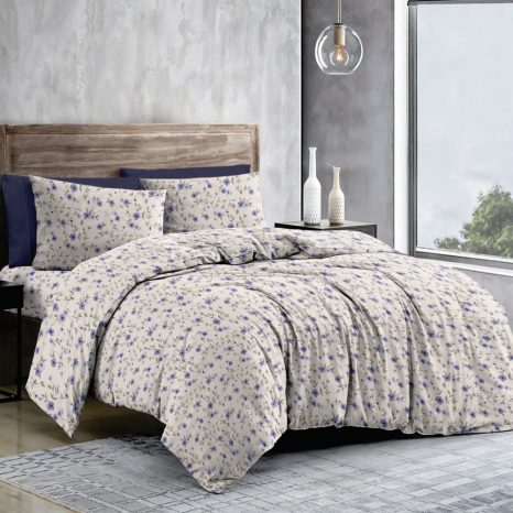 Тканина для постільної білизни Бязь "Gold" Lux GL11870blue