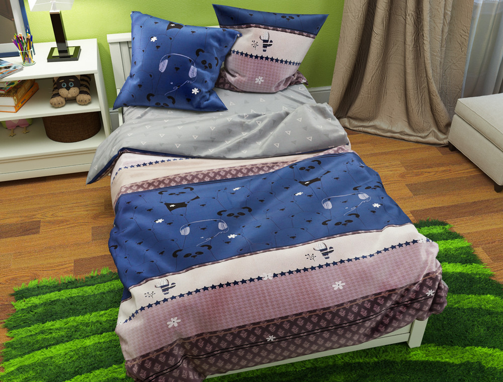 Ткань для постельного белья Бязь "Gold" Lux GL3822R (A+B) - (50м+50м)