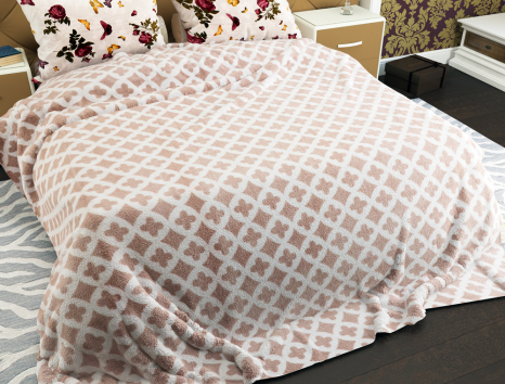 Двоспальний флісовий плед №33316