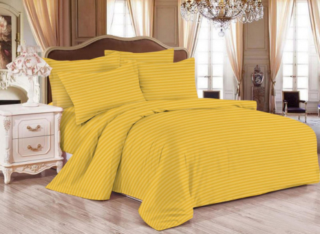 Тканина для постільної білизни Страйп-сатин ST220-solar power (60м)