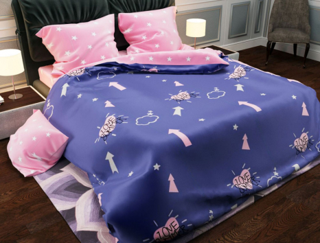 Тканина для постільної білизни Бязь "Gold" Lux GL1284 (A+B) - (50м+50м)