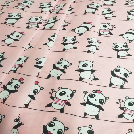 Ткань для постельного белья Бязь "Gold" Lux детская GLB221pink