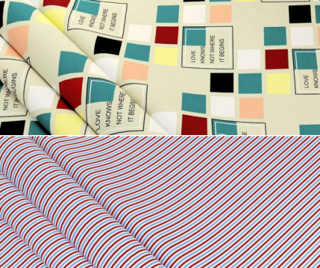 Ткань для постельного белья Бязь "Gold" Lux GL7669 (A+B) - (50м+50м)