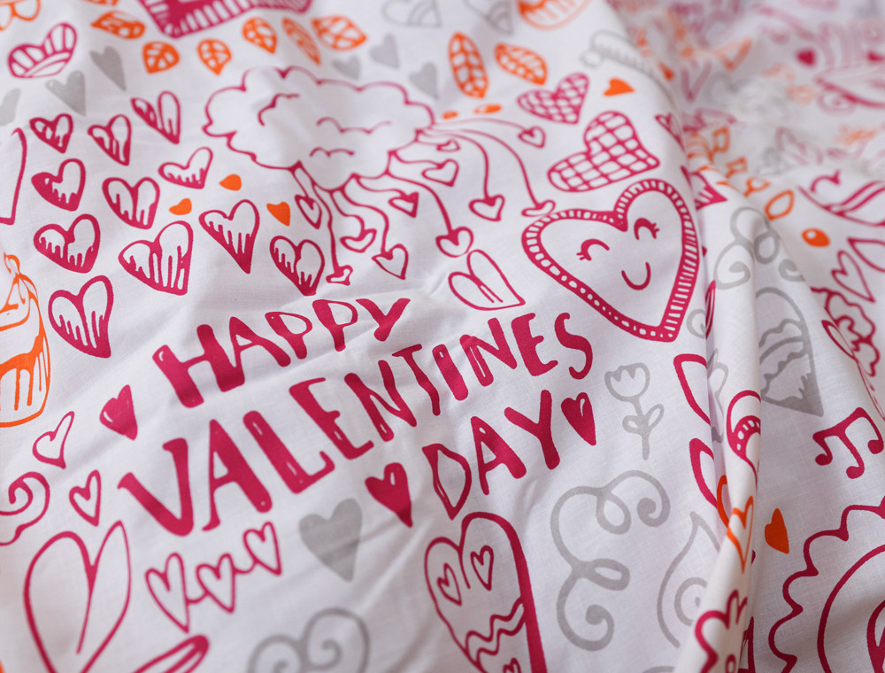 Семейный набор хлопкового постельного белья из Бязи "Gold" №156080 Черешенка™