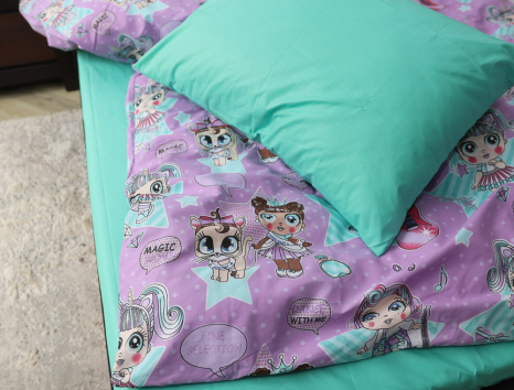 Дитячий комплект з Бязі "Gold" №165605AB Черешенка™