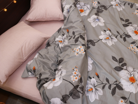 Евро макси набор постельного белья 200*220 из Сатина №018AB Черешенка™