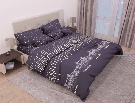 Ткань для постельного белья Бязь "Gold" Lux GL41341A