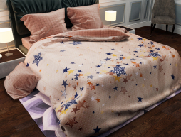 Євро-максі набір постільної білизни 200*220 із Бязі "Gold" №151269AB Черешенка™