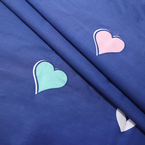 Ткань для постельного белья Бязь "Gold" Lux "Крылья любви" GL1610 (A+B) - (50м+50м)