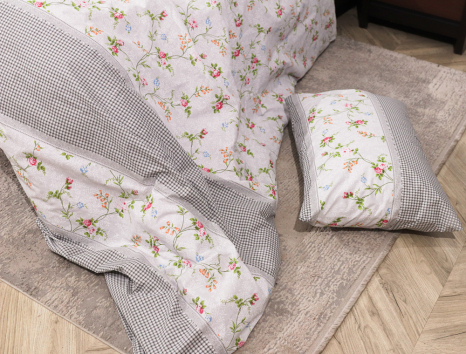 Двоспальний набір постільної білизни 180*220 із Бязі "Gold" №150059 Черешенька™