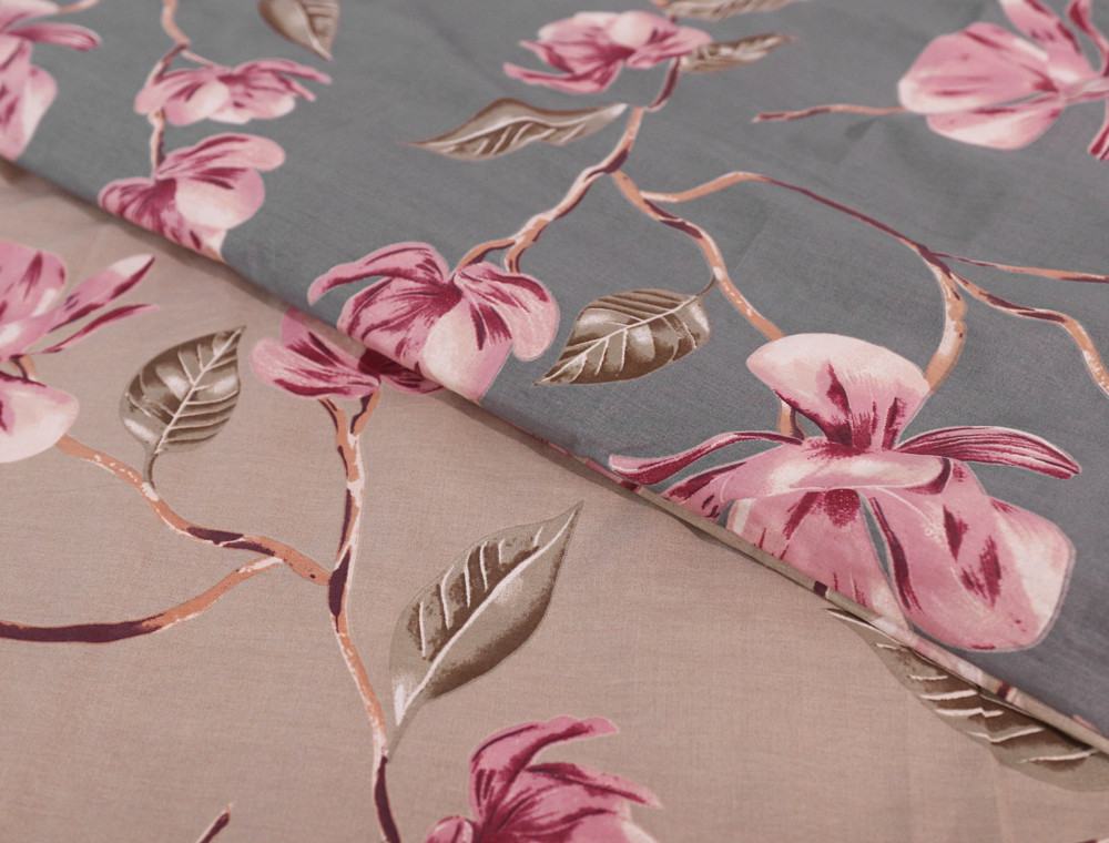 Полуторний набір постільної білизни 150*220 із Бязі "Gold" №151232AB Черешенька™