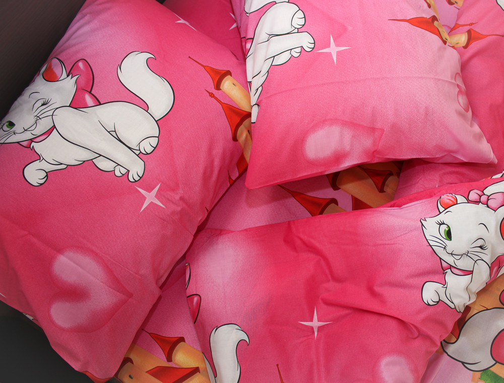 Полуторний набір постільної білизни 150*220 із Бязі "Gold" №16639 Черешенька™