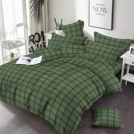 Тканина для постільної білизни Бязь "Gold"  Lux GL3306green