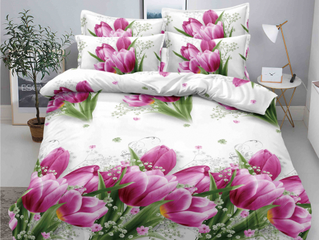Двоспальний набір постільної білизни 180*220 із полікотону №204677 Черешенька™