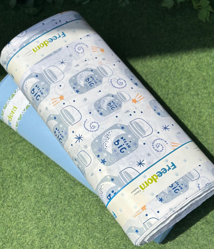 Детская ткань для постельного белья Ранфорс R-11-86blue (30м)