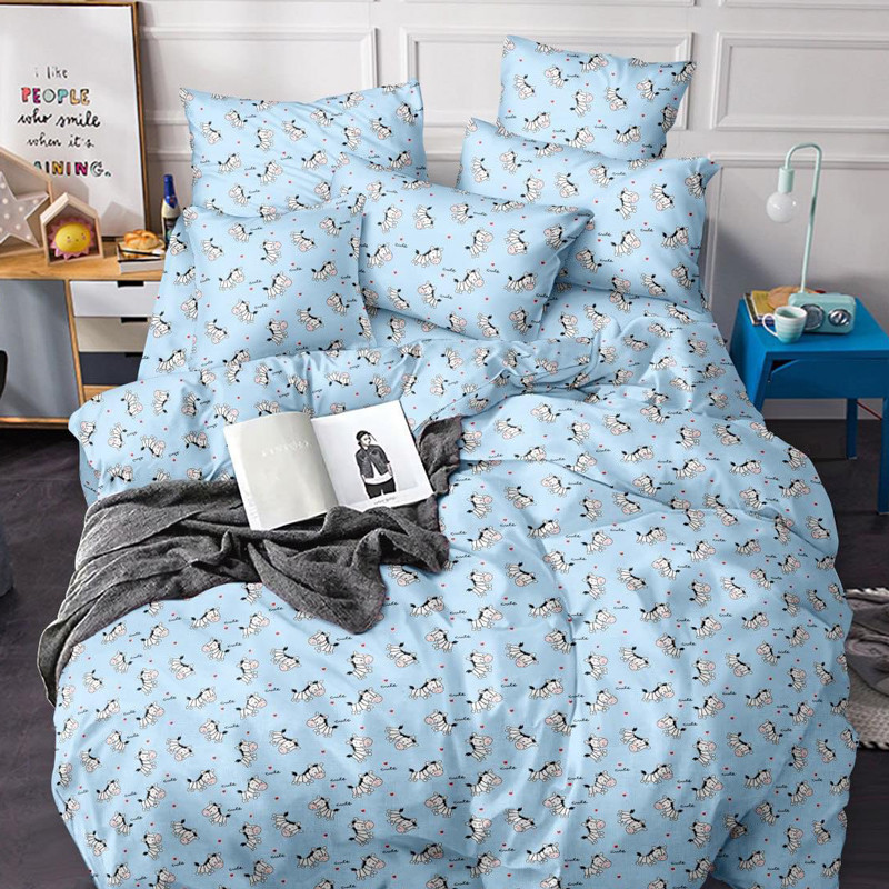 Тканина для постільної білизни Бязь "Gold" Lux дитяча GLB304blue