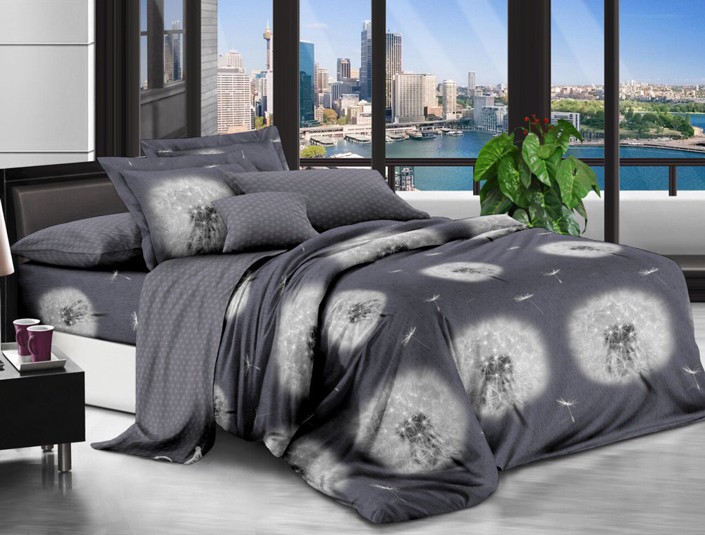 Двоспальний набір постільної білизни 180*220 із Ранфорсу №181408AB Черешенка™