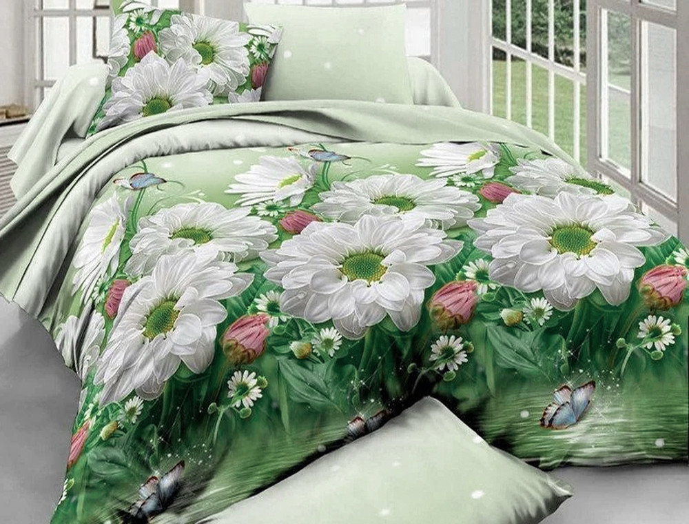 Євро-максі набір постільної білизни 200*220 із Бязі "Gold" №156996 Черешенка™