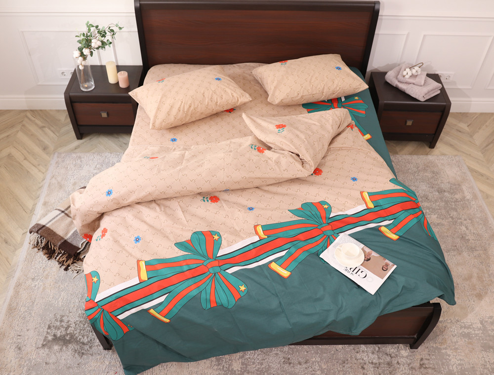 Семейный набор хлопкового постельного белья из Бязи "Gold" №154716 Черешенка™