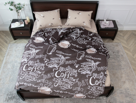 Семейный набор хлопкового постельного белья из Бязи "Gold" №157678AB Черешенка™