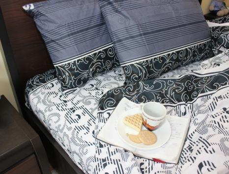 Двуспальный набор постельного белья 180*220 из Бязи "Gold" №15613 Черешенка™