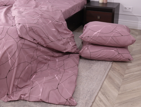 Семейный набор хлопкового постельного белья из Бязи "Gold" №151552 Черешенка™