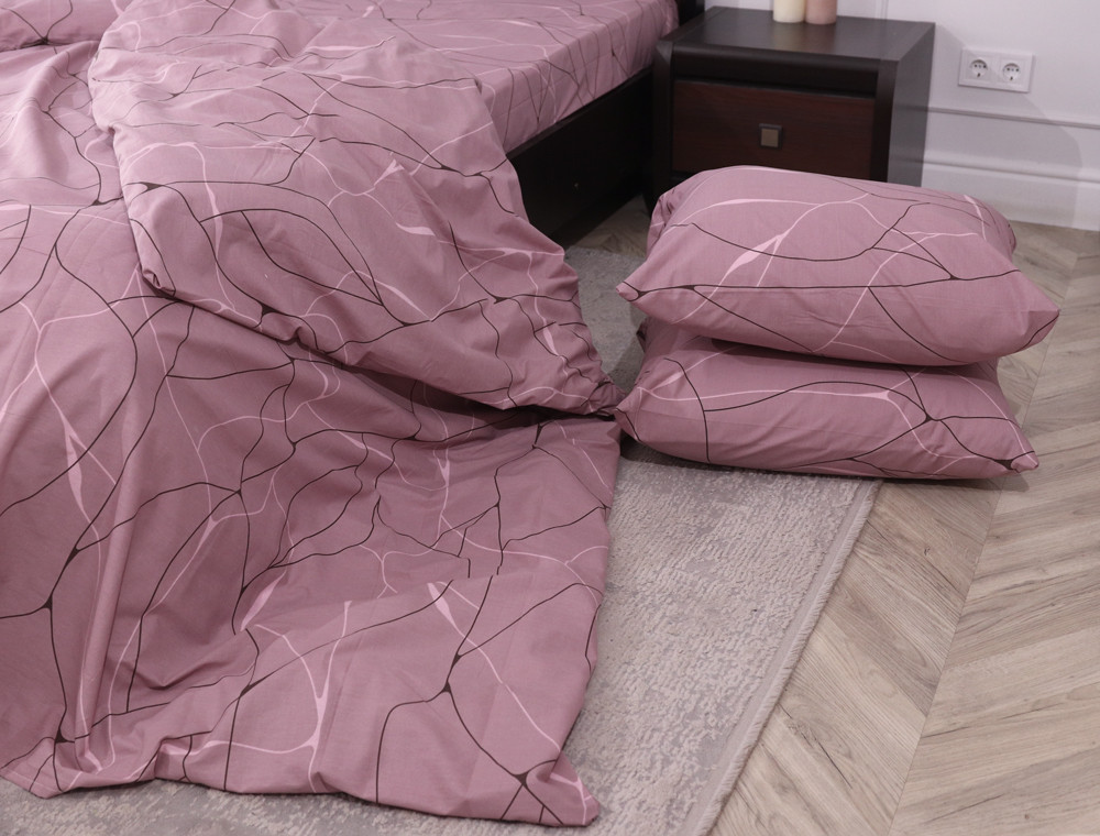 Семейный набор хлопкового постельного белья из Бязи "Gold" №151552 Черешенка™