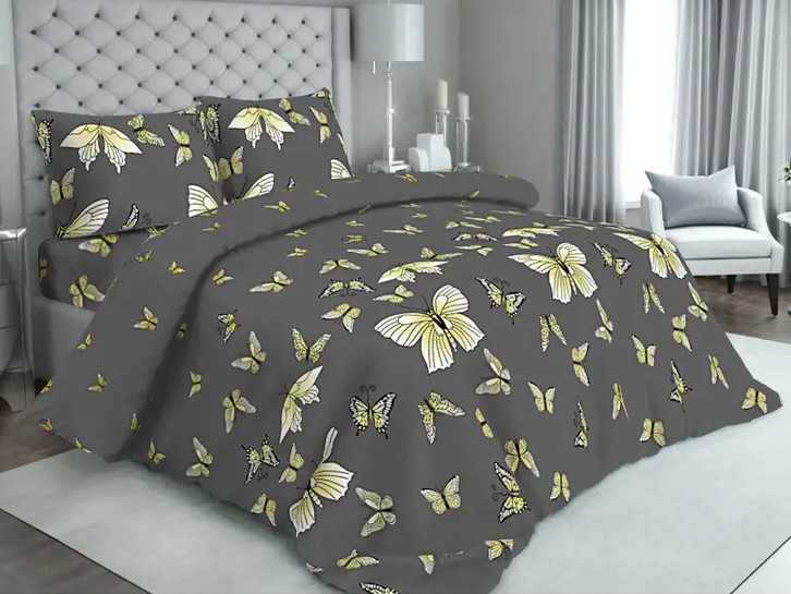 Ткань для постельного белья Бязь "Gold" Lux GL3724grey