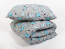 Комплект постельного белья в кроватку (с одеялом и подушкой) №9008