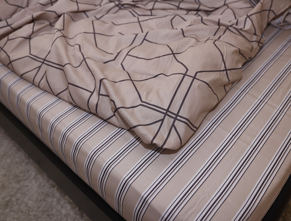 Евро макси набор постельного белья 200*220 из Сатина №062AB Черешенка™