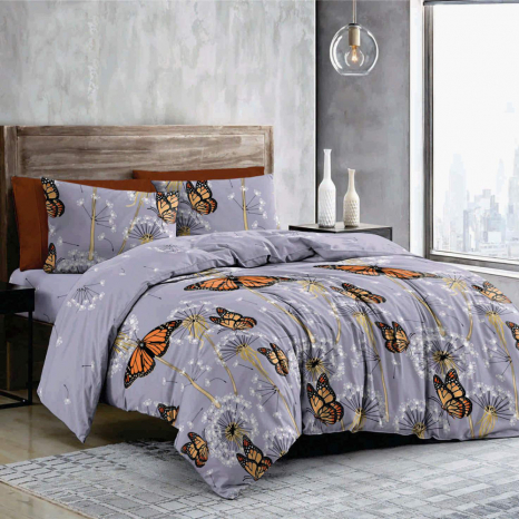 Ткань для постельного белья Бязь "Gold" Lux GL3554lilac