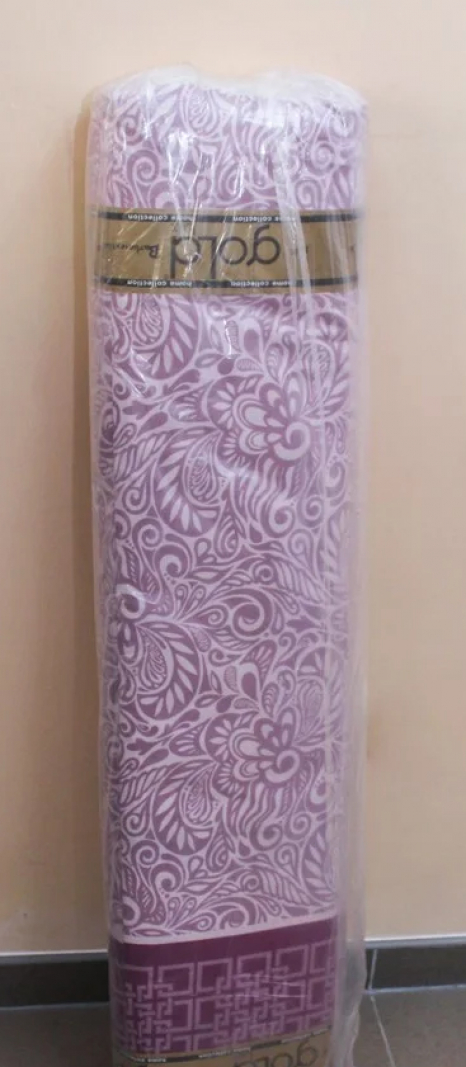 Тканина для постільної білизни Бязь "Gold" Lux "Абстрактний принт (фуксія)" GL755