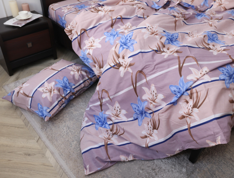 Семейный набор хлопкового постельного белья из Бязи "Gold" №157134 Черешенка™