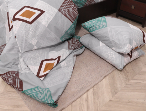 Сімейний набір постільної білизни із Бязі "Gold" №159113 Черешенька™