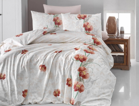 Полуторный набор постельного белья 160*220 из Ранфорса Leora Somon First Choice™