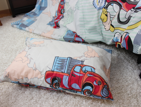 Полуторний набір постільної білизни 150*220 із Бязі "Gold" №164314 Черешенька™