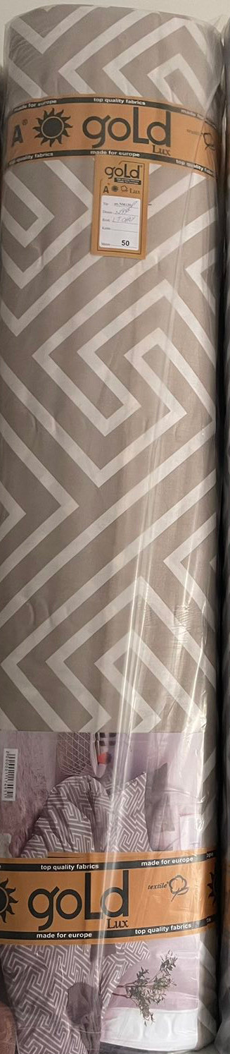 Тканина для постільної білизни Бязь "Gold" Lux GL3329beige