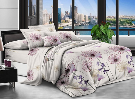 Полуторний набір постільної білизни 150*220 із полікотону №204222 Черешенька™