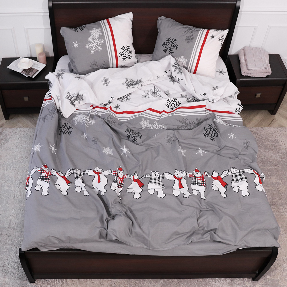 Двоспальний набір постільної білизни 180*220 із Бязі "Gold" №157968 Черешенка™