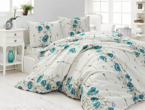 Тканина для постільної білизни Бязь "Gold" Lux GL7864blue