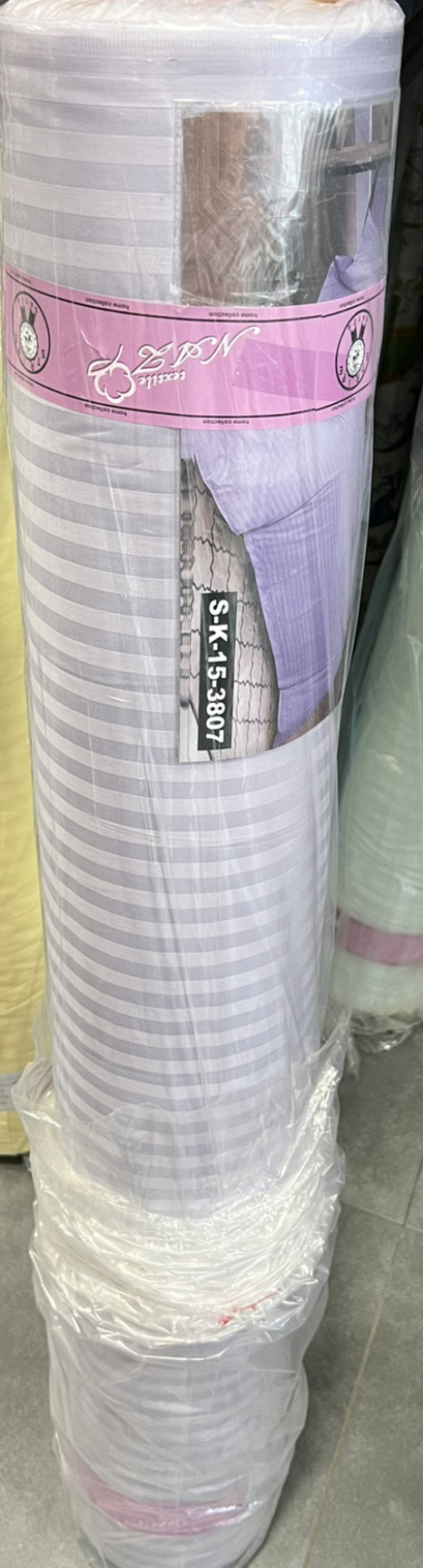 Ткань для постельного белья Страйп-сатин ST15-3807 (50м)