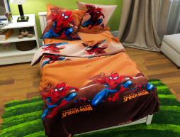 Полуторний набір постільної білизни 150*220 із Бязі "Gold" №164585 Черешенка™