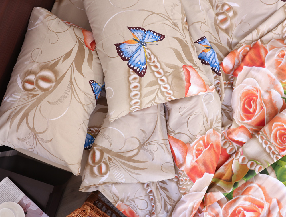 Сімейний набір постільної білизни із Бязі "Gold" №156935 Черешенка™