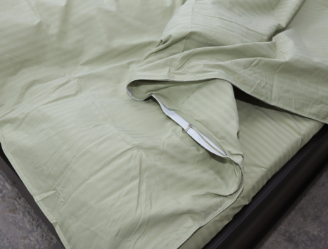 Евро макси набор постельного белья 200*230 из Страйп Сатина D-17