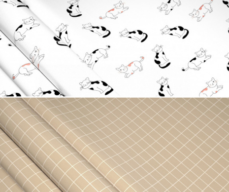 Ткань для постельного белья Ранфорс R-3374 (A+B) - (50м+50м)