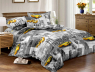 Семейный набор хлопкового постельного белья из Сатина №493AB Черешенка™