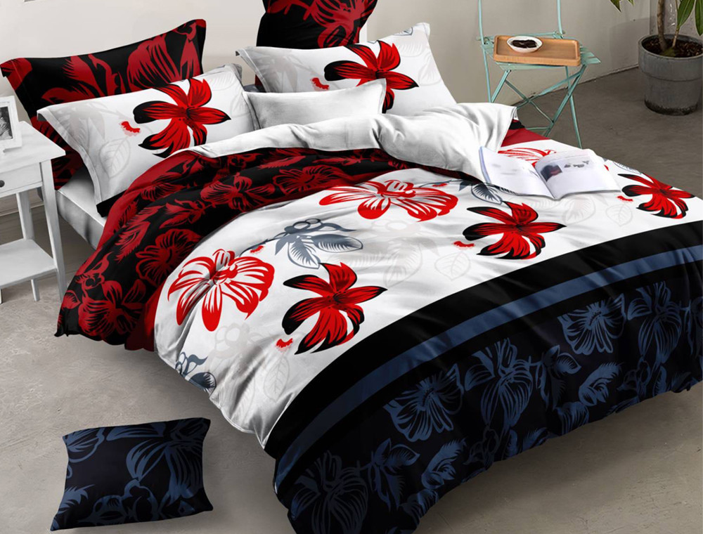 Полуторний набір постільної білизни 150*220 із Ранфорсу №183171 Черешенка™