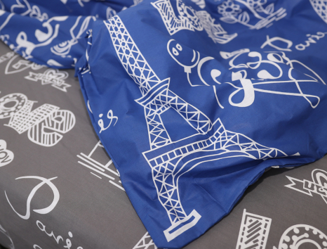 Сімейний набір постільної білизни із Бязі "Gold" №151997AB Черешенка™