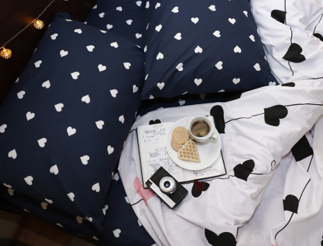 Семейный набор хлопкового постельного белья из Бязи "Gold" №151520AB Черешенка™